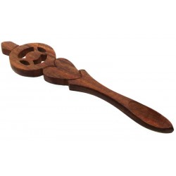 Wooden Triple Moon Ritual Altar Spoon